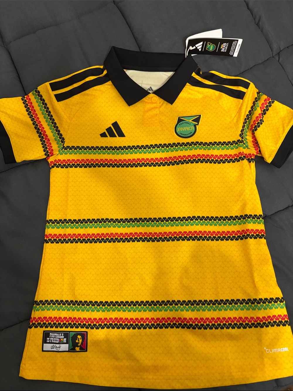 Adidas Women’s Yellow Jamaica Soccer Polo